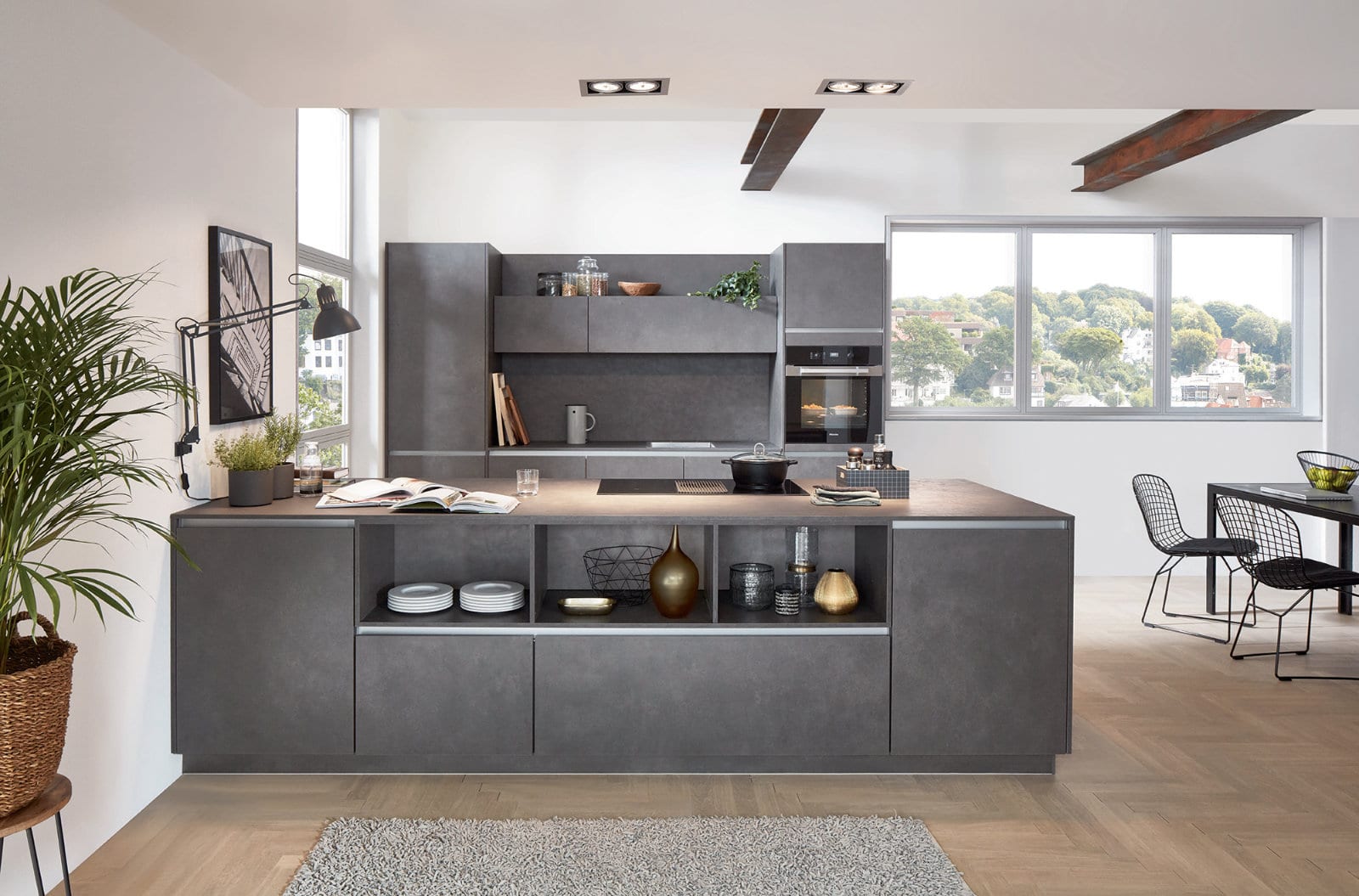 Nobilia Concrete Handleless Kitchen 2021 1 1 | Lead Wolf, Peterborough