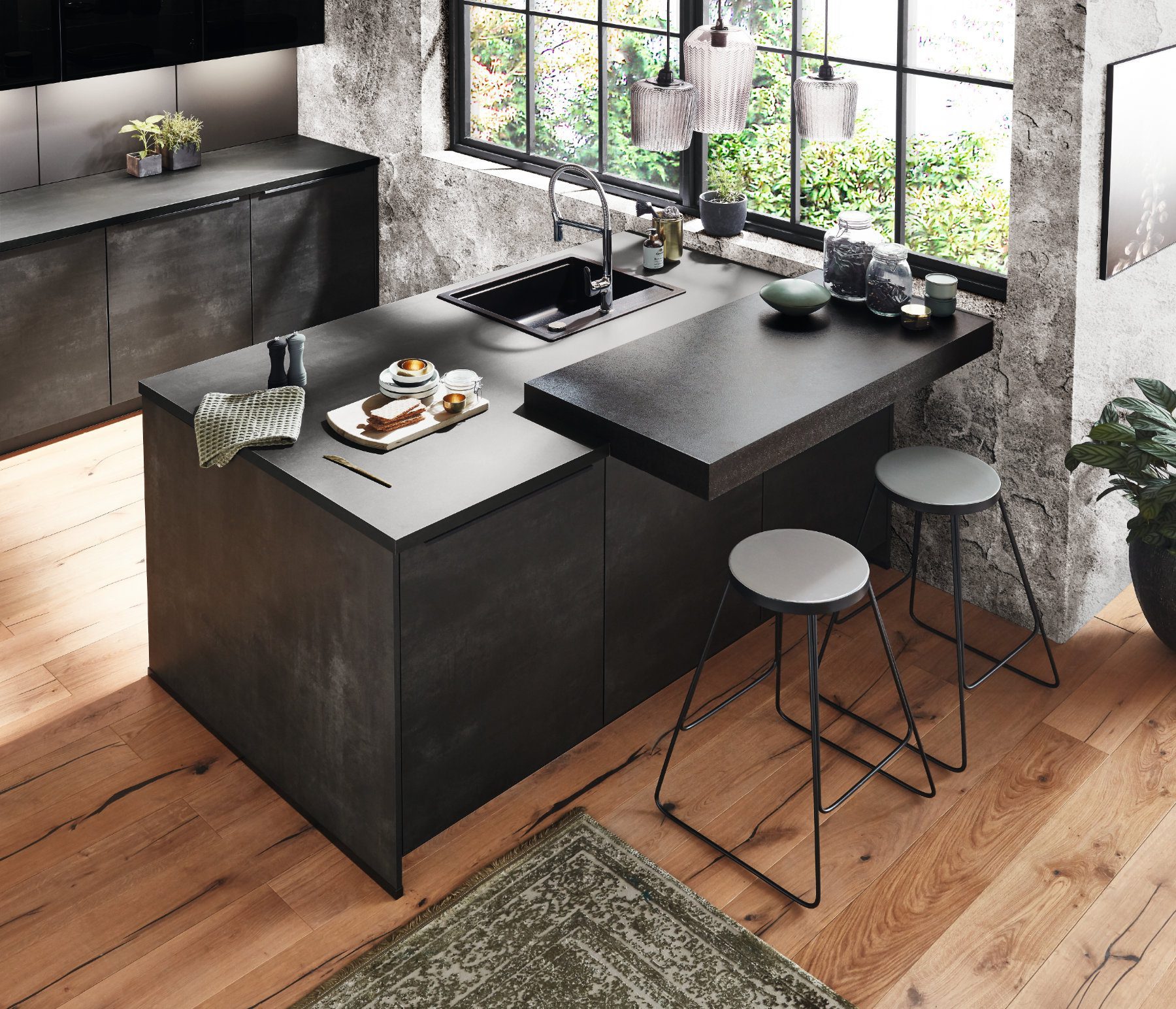 Nobilia Dark Kitchen | Lead Wolf, Peterborough