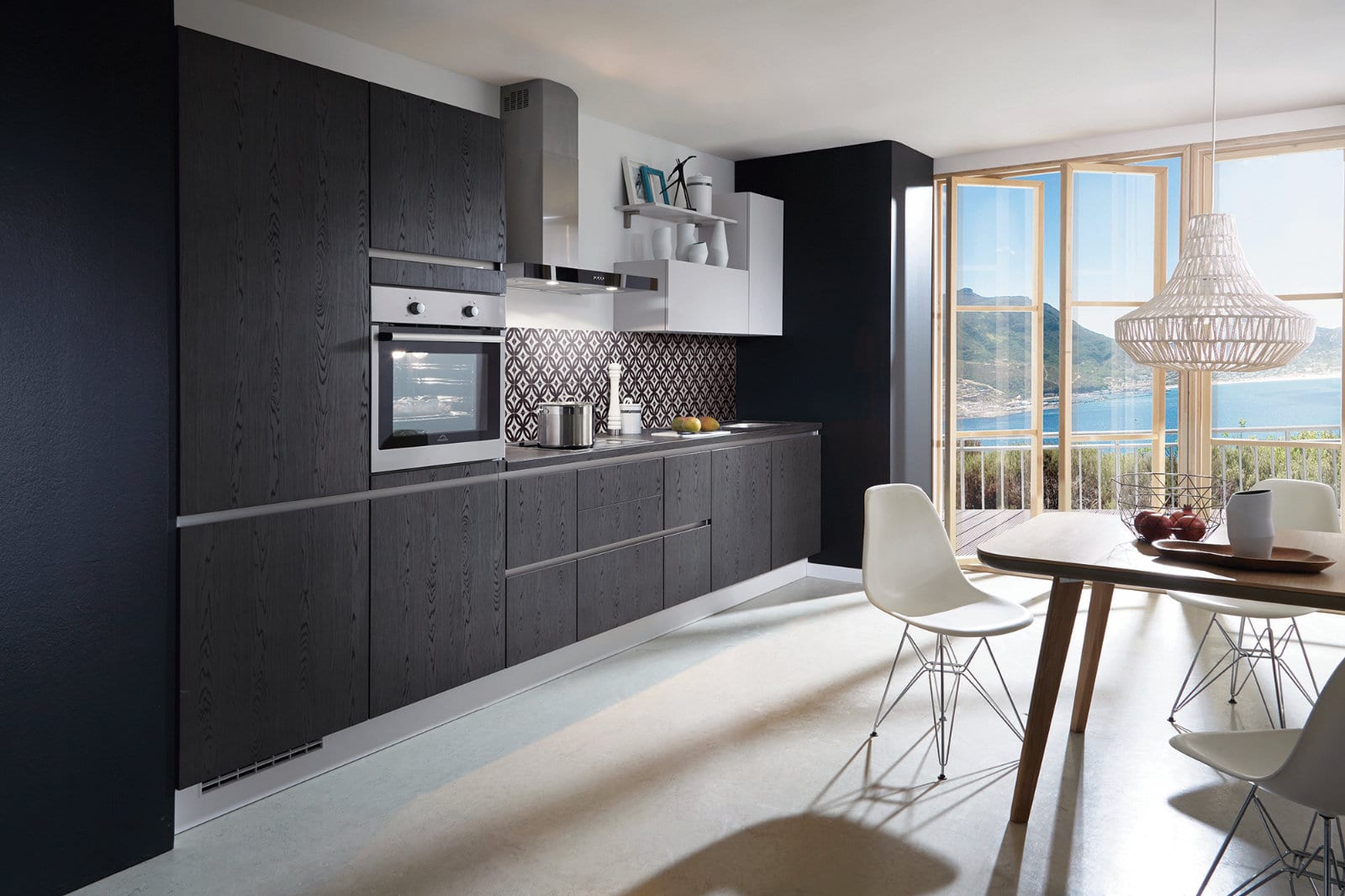Nobilia Dark Wood Handleless Kitchen 2021 | Lead Wolf, Peterborough