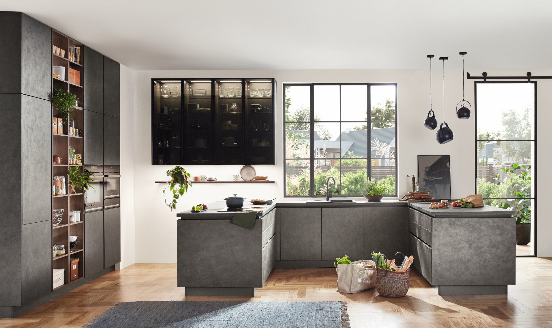Nobilia Handleless Concrete Kitchen | Lead Wolf, Peterborough