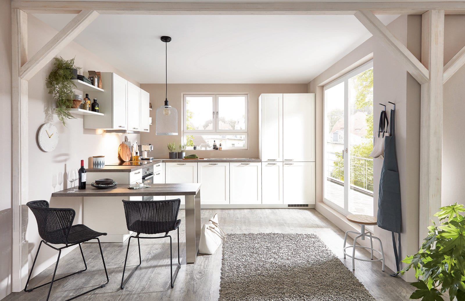 Nobilia Matt White Shaker U Shaped Kitchen 2021 1 | Lead Wolf, Peterborough