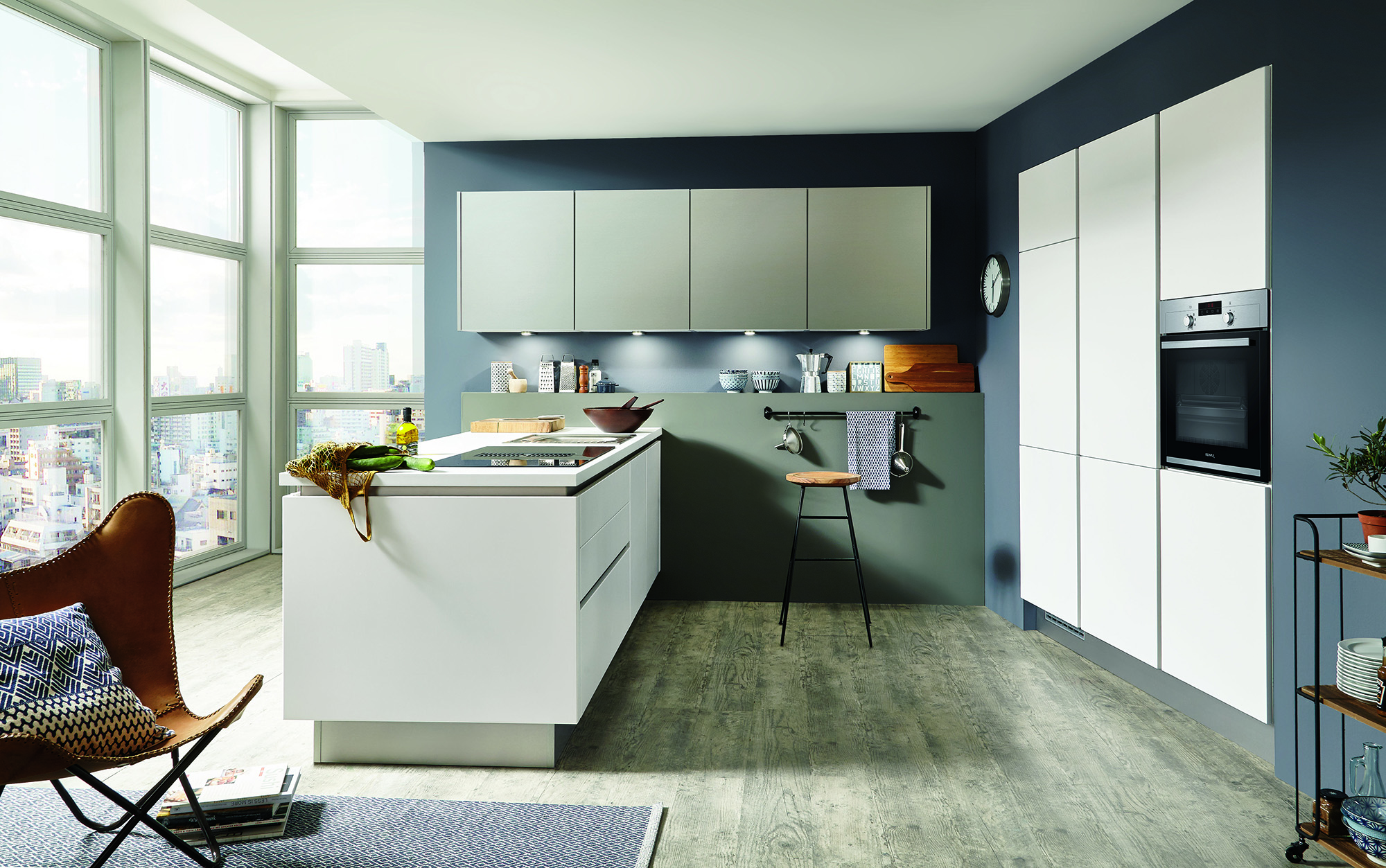 Nobilia Modern Matt U Shaped Handleless Kitchen 2021 1 | Lead Wolf, Peterborough