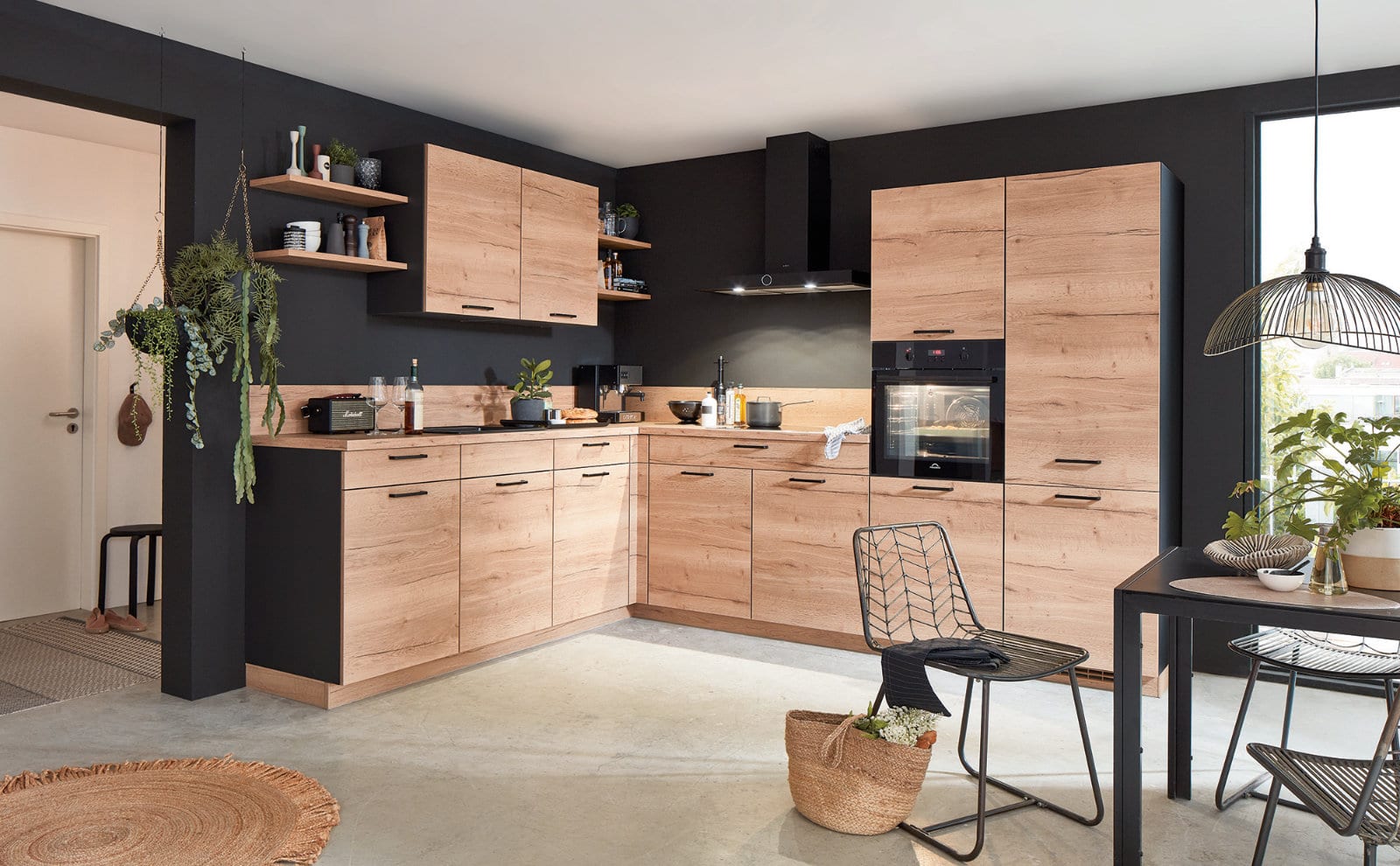 Nobilia Wood L Shaped Kitchen 2021 | Lead Wolf, Peterborough